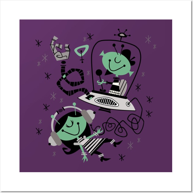 Jazzy space beatniks Wall Art by richhwalsh